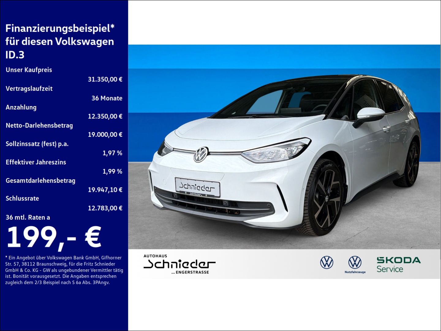Fahrzeuge 6 Volkswagen ID.3 Pro Move Rückfahrkamera Navi Clima 150 KW