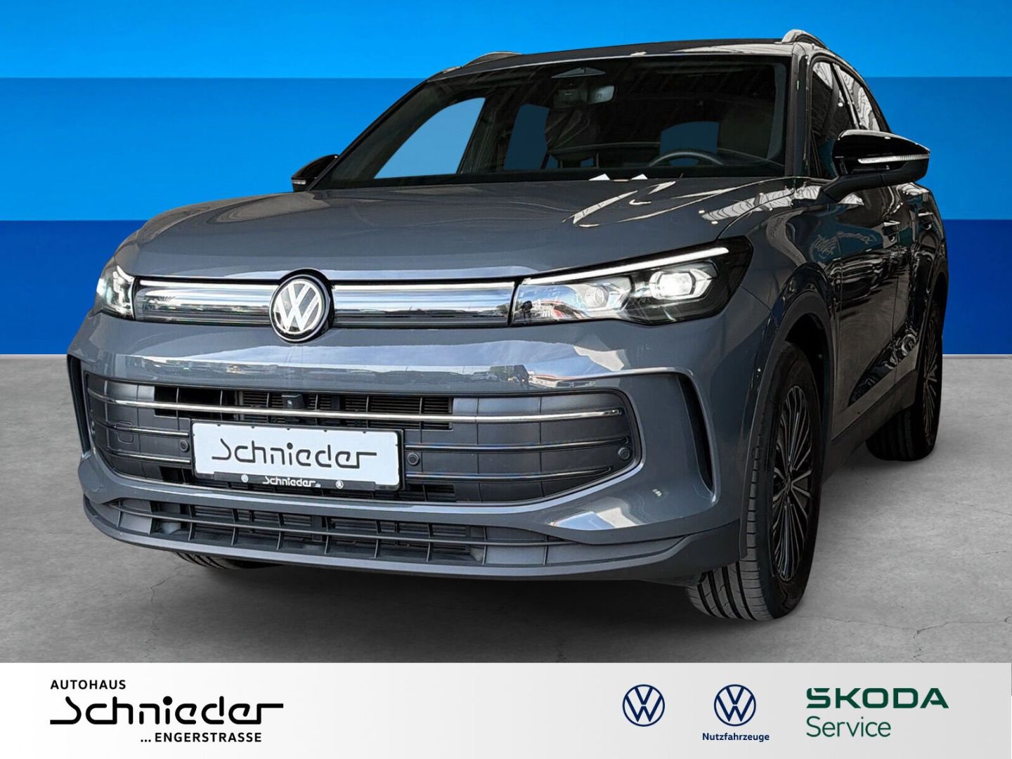 Fahrzeug 3 Fahrzeugabbildung Volkswagen Tiguan 1.5 eTSI Goal AHK IQ.LIGHT Rear View - mit KI generiert/bearbeitet