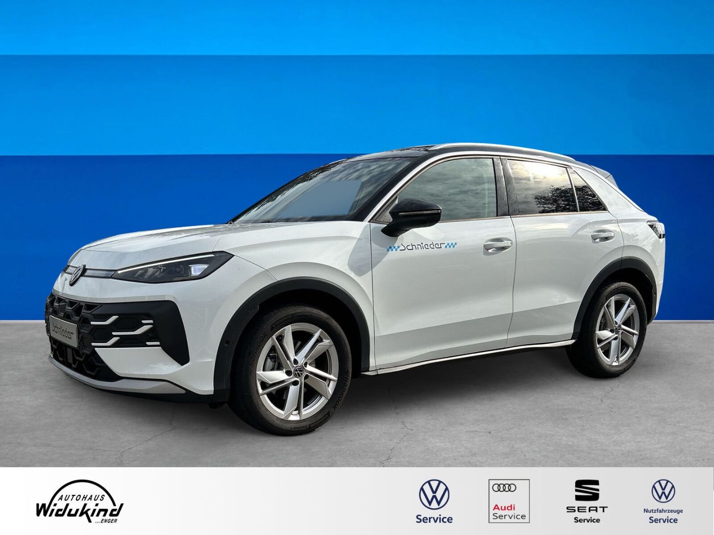 Fahrzeug 3 Fahrzeugabbildung Volkswagen T-Roc 1.5 eTSI 85 kW Style HUD AHK-el. klappb. N - mit KI generiert/bearbeitet