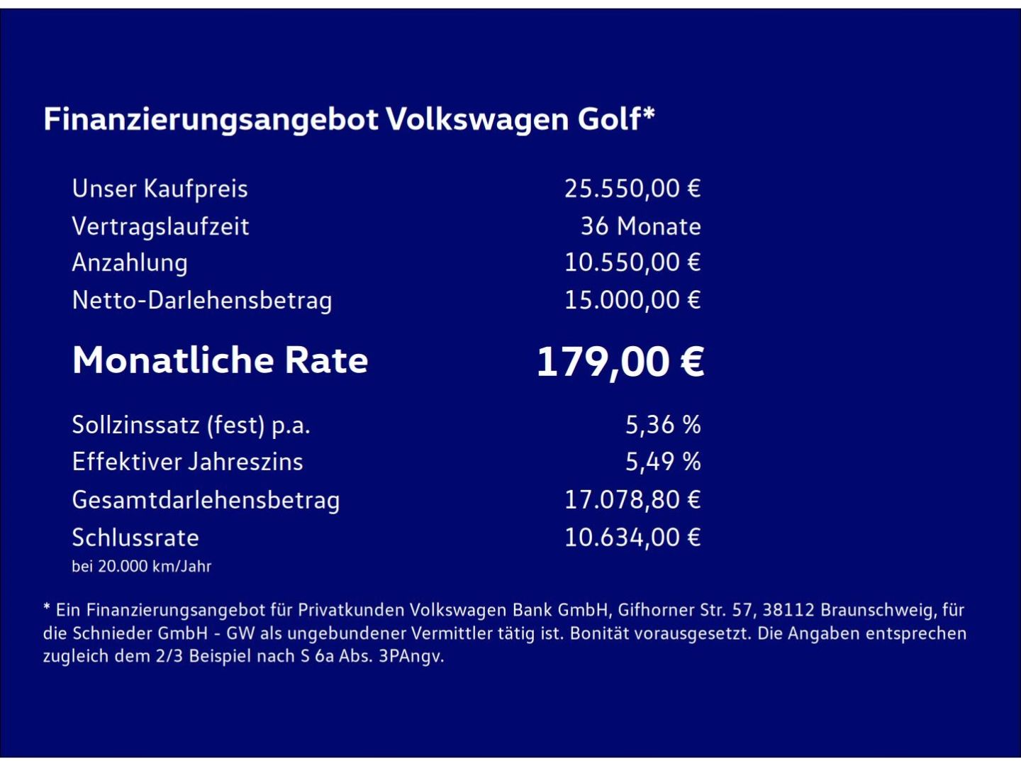 Fahrzeugabbildung Volkswagen Golf 8 2.0 TDI Move Rear View AHK DSG