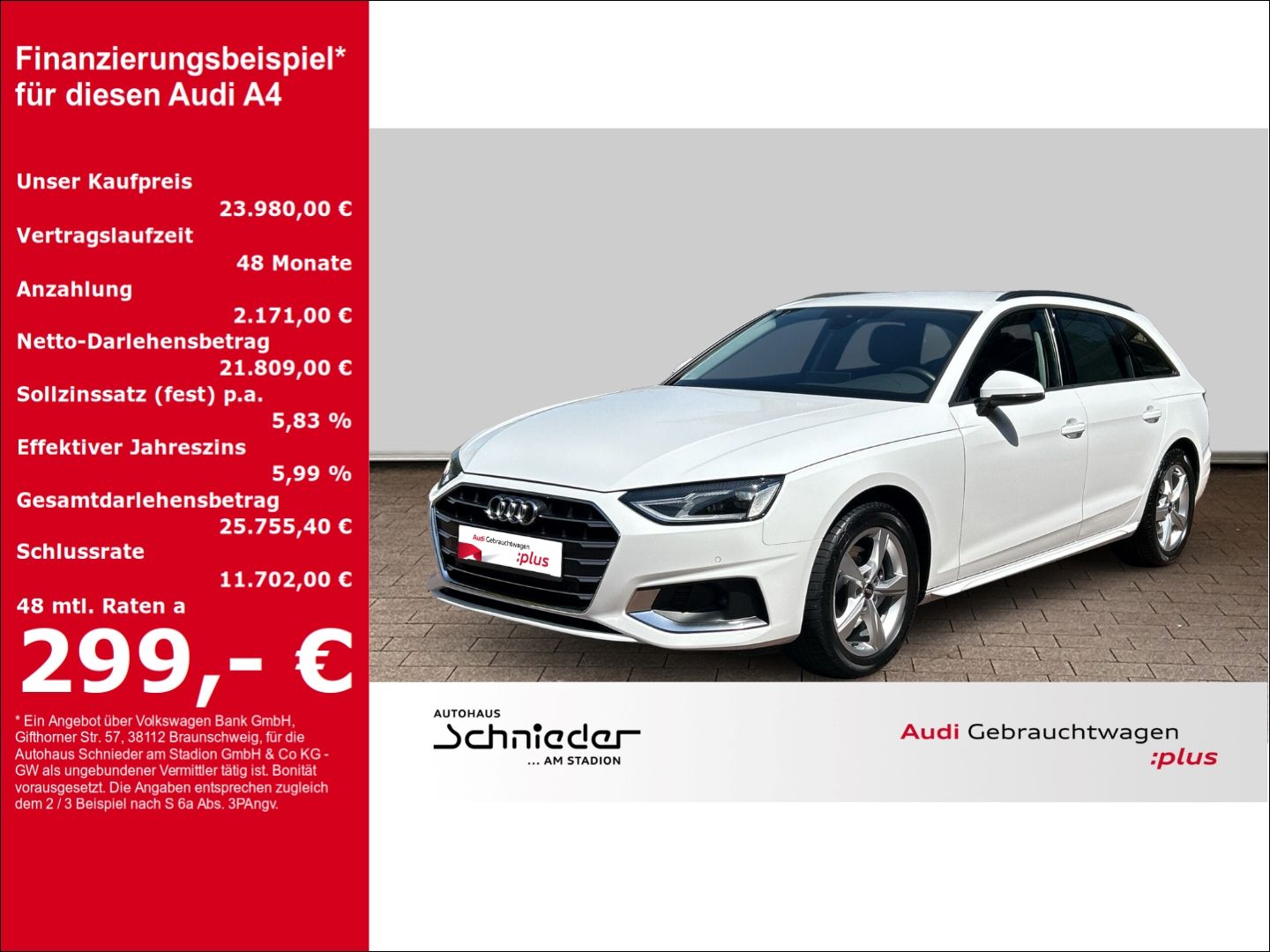 Fahrzeuge 8 Audi A4 2.0 Avant 35 TFSI advanced