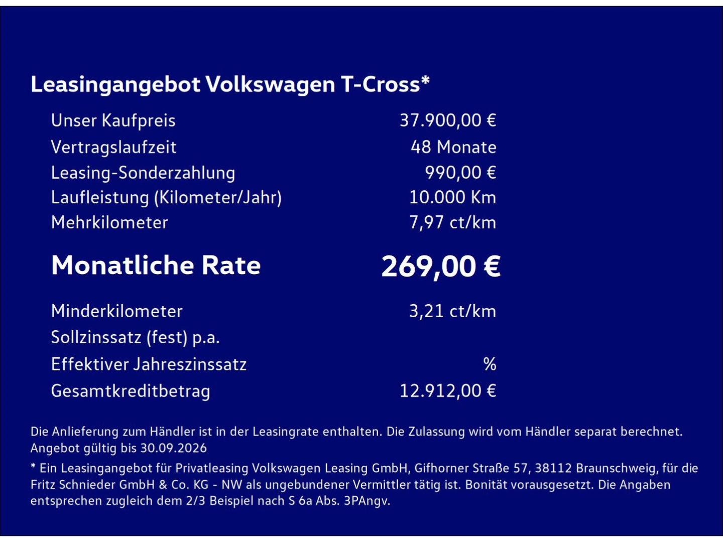 Fahrzeugabbildung Volkswagen T-Cross Style 1.0l TSI IQ.LIGHT AHK TRAVEL COMFO