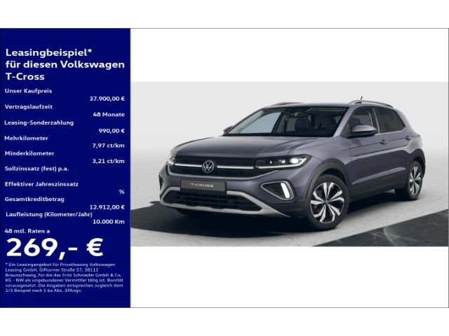Fahrzeugabbildung Volkswagen T-Cross Style 1.0l TSI IQ.LIGHT TRAVEL COMFORT A