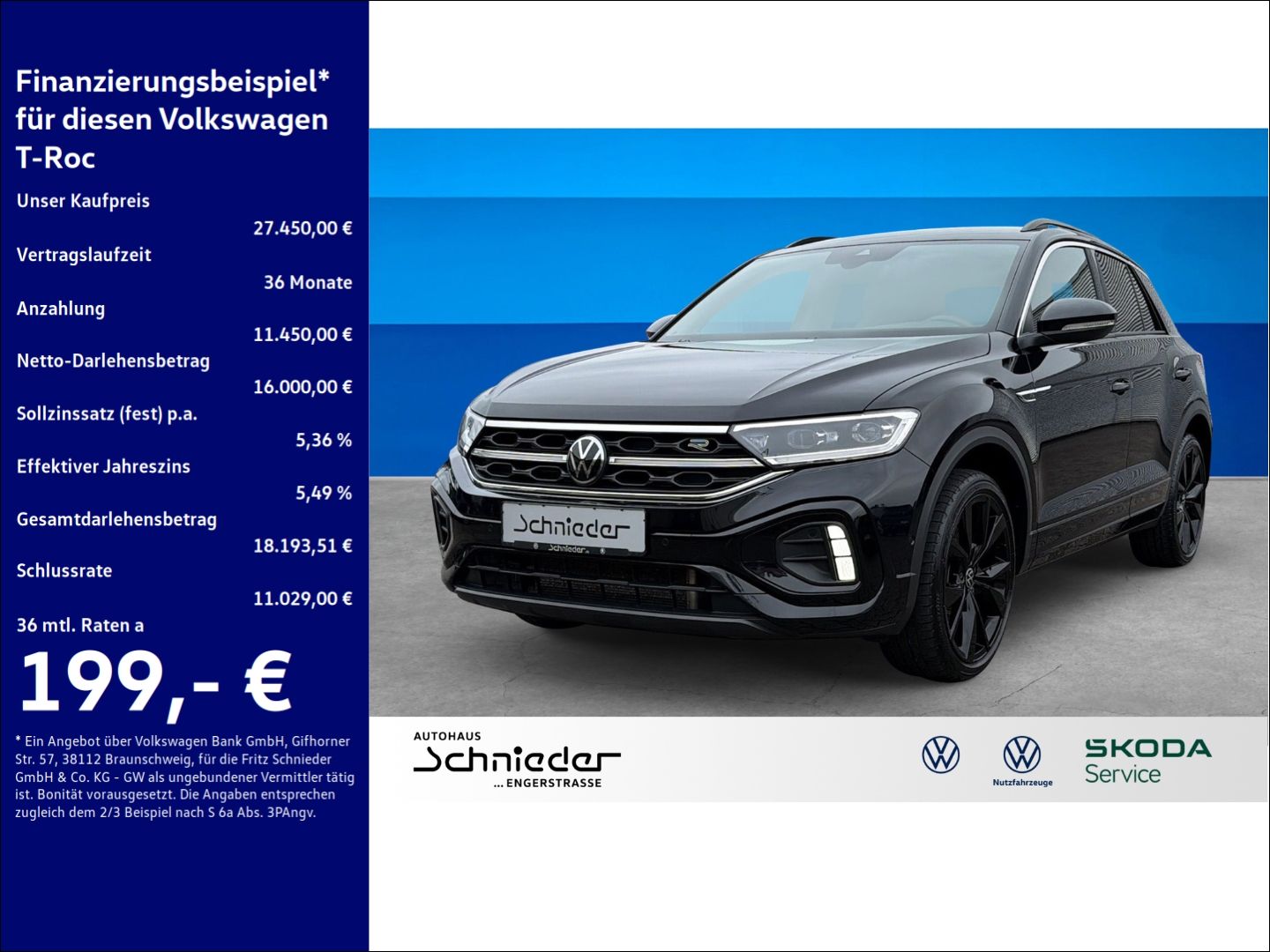 Fahrzeuge 1 Volkswagen T-Roc 2.0 TSI R-Line 4Motion Beats Matrix Clima