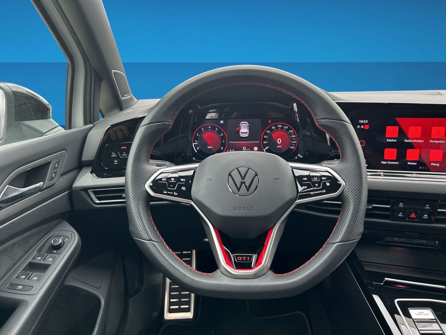 Fahrzeug 13 Fahrzeugabbildung Volkswagen Golf VIII 2.0 TSI GTI Navi Digitales Cockpit Sou - mit KI generiert/bearbeitet