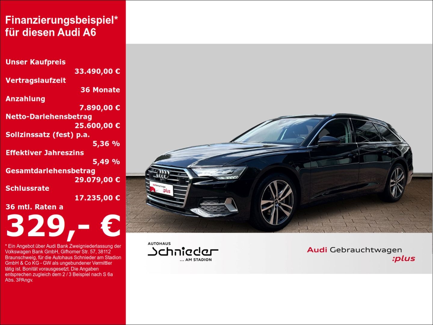 Fahrzeugabbildung Audi A6 Avant 40 TDI S tronic LED Kamera Sportsitze P