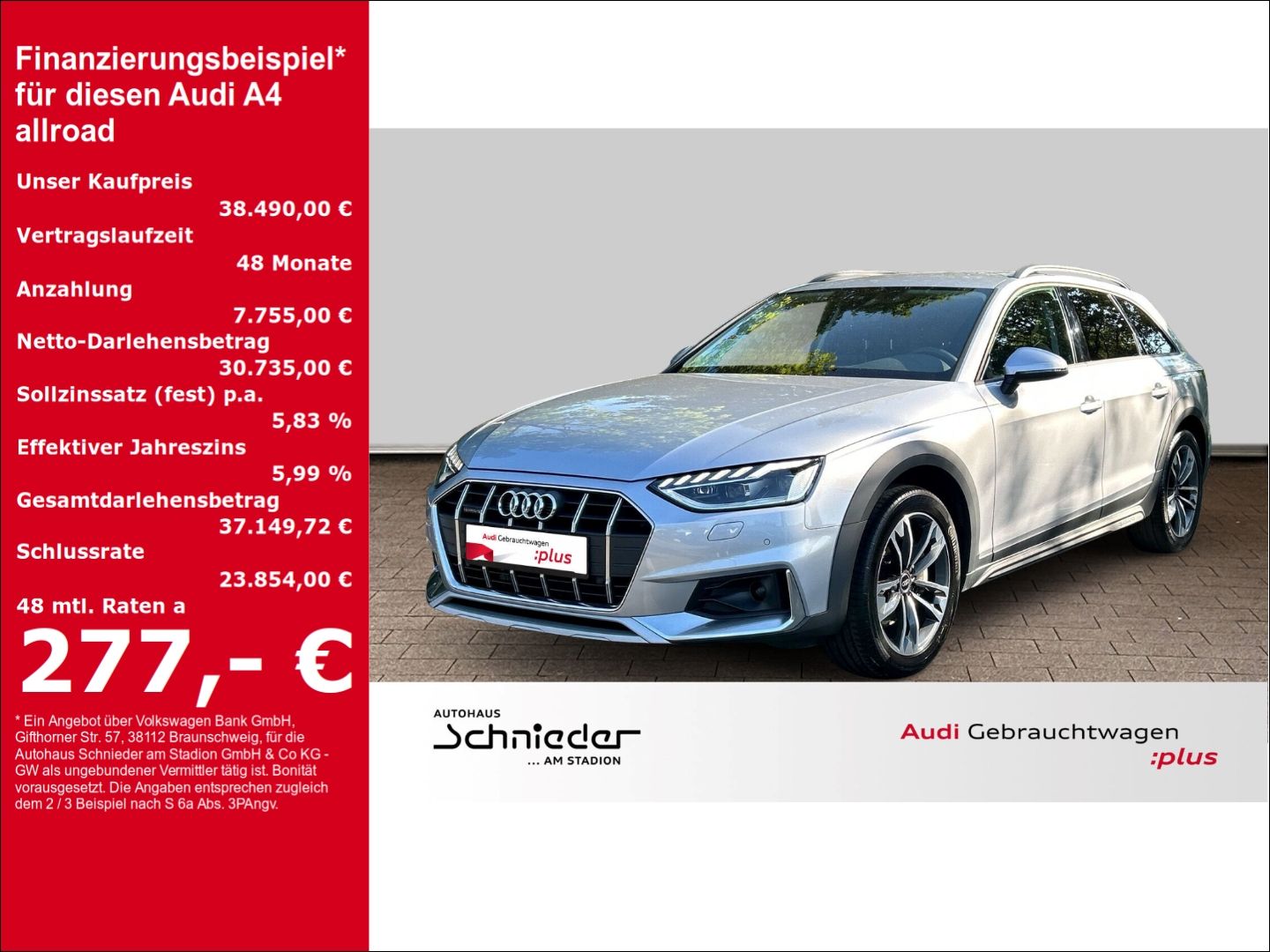 Fahrzeuge 8 Audi A4 allroad 40 TDI quattro S tronic Matrix LED Ka - mit KI generiert/bearbeitet