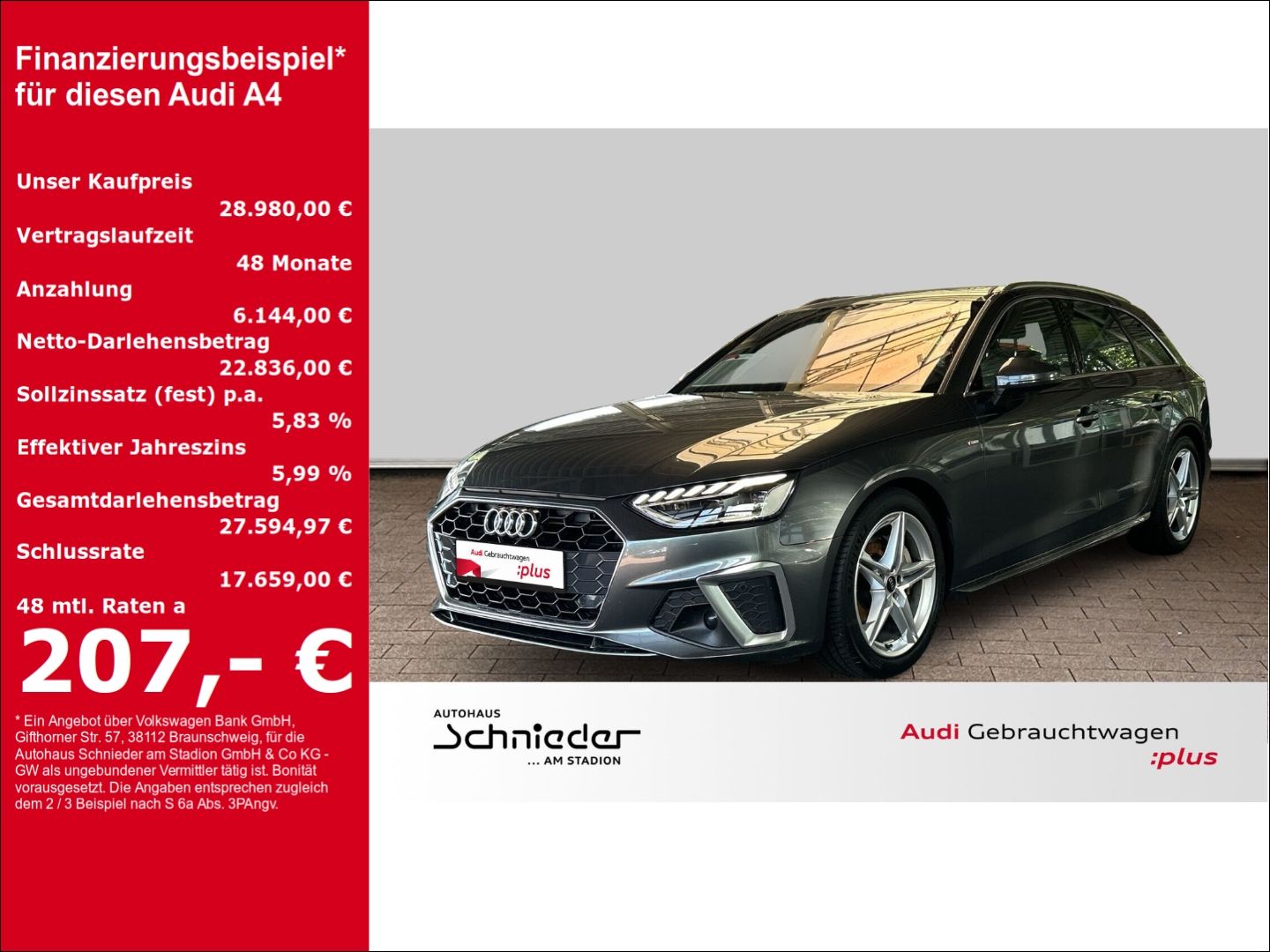 Fahrzeuge 2 Audi A4 Avant 40 TDI S tronic S Line LED Leder Pano A - mit KI generiert/bearbeitet