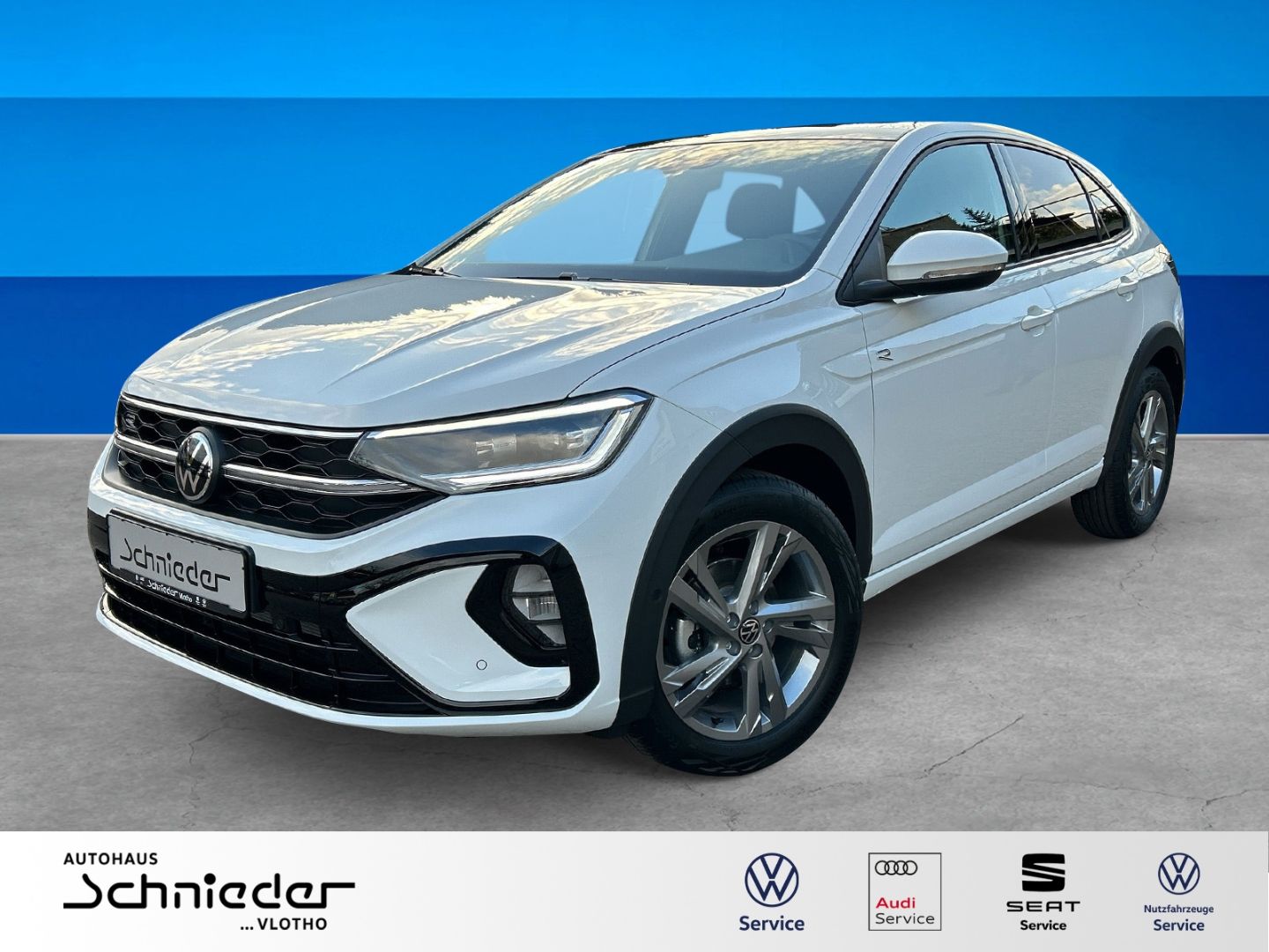 Fahrzeug 3 Fahrzeugabbildung Volkswagen Taigo R-Line 1,5 l TSI DSG PANO MATRIX RKAMERA - mit KI generiert/bearbeitet
