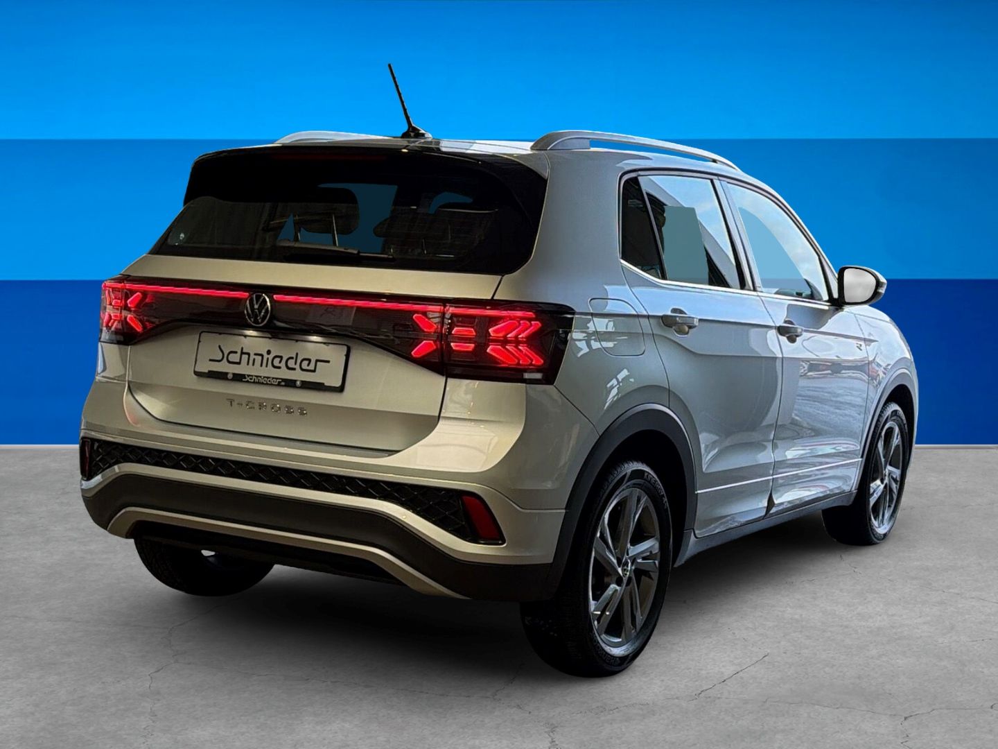 Fahrzeug 6 Fahrzeugabbildung Volkswagen T-Cross 1.0 TSI R-Line Climatronic Rear View - mit KI generiert/bearbeitet